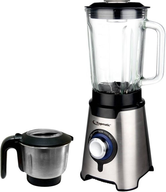 Topmatic Standmixer SME-600.3SG in stahlfarbenem Kunststoff mit Glasbehälter - Bild 1