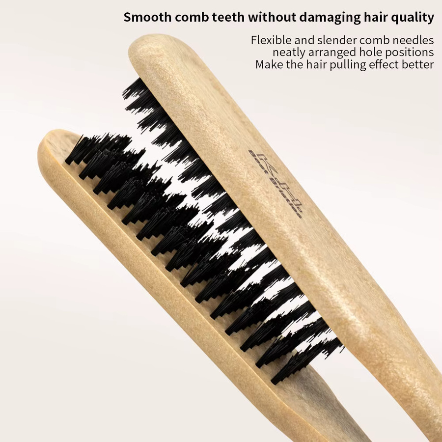Professionelle Barbershop Haarglätter Kamm Doppel Bürsten, Unisex - Bild 2