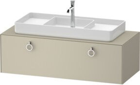 Duravit Waschtischunterschrank White Tulip in White, B: 130 cm, T: 55 cm, H: 40,8 cm - Bild 1