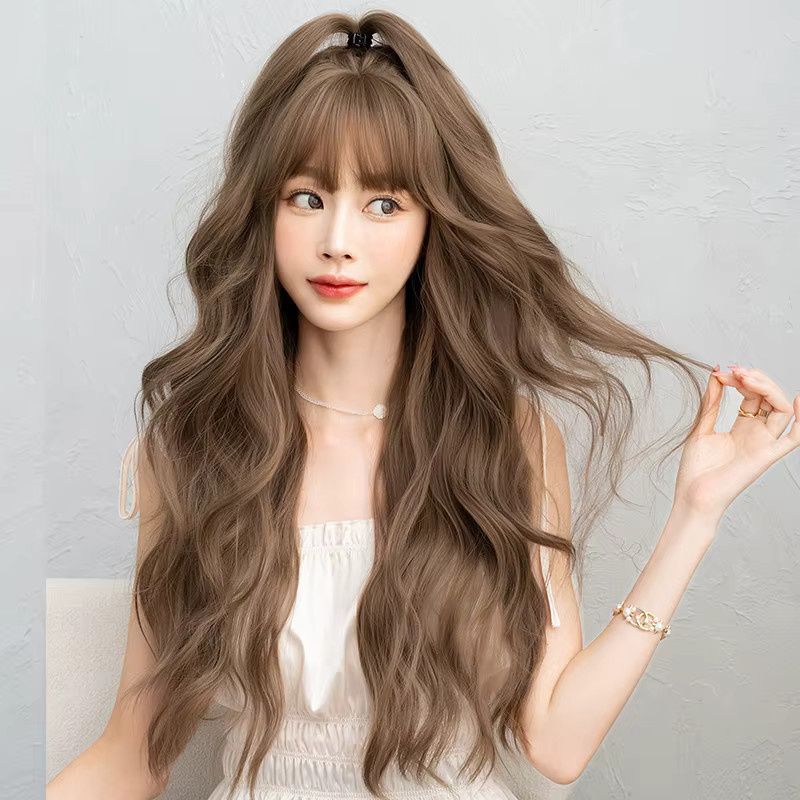 7JHH WIGS Perücke, Wasserwellen, Honigbraun, Damen - Bild 2
