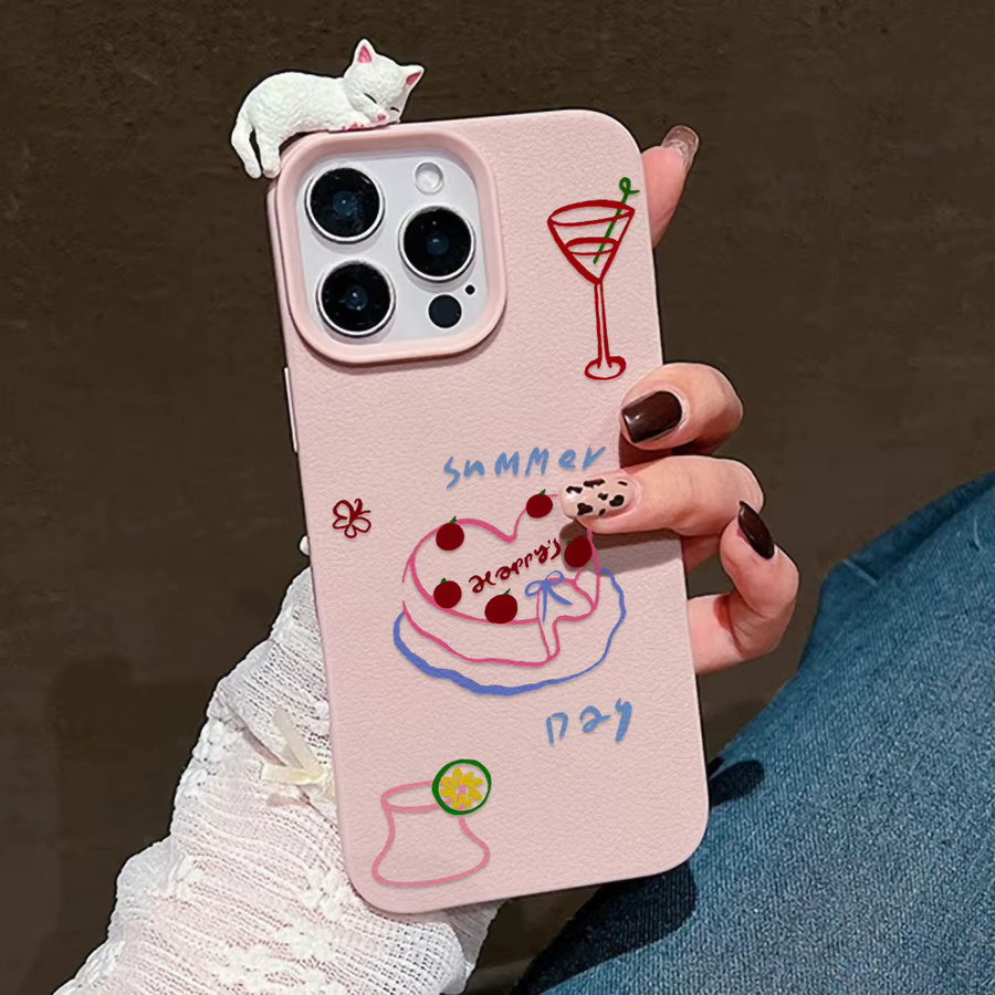 Stoßfeste 3D-Katzen-Cartoon Schutzhülle für dein Apple iPhone 15 und iPhone 14 - Bild 2