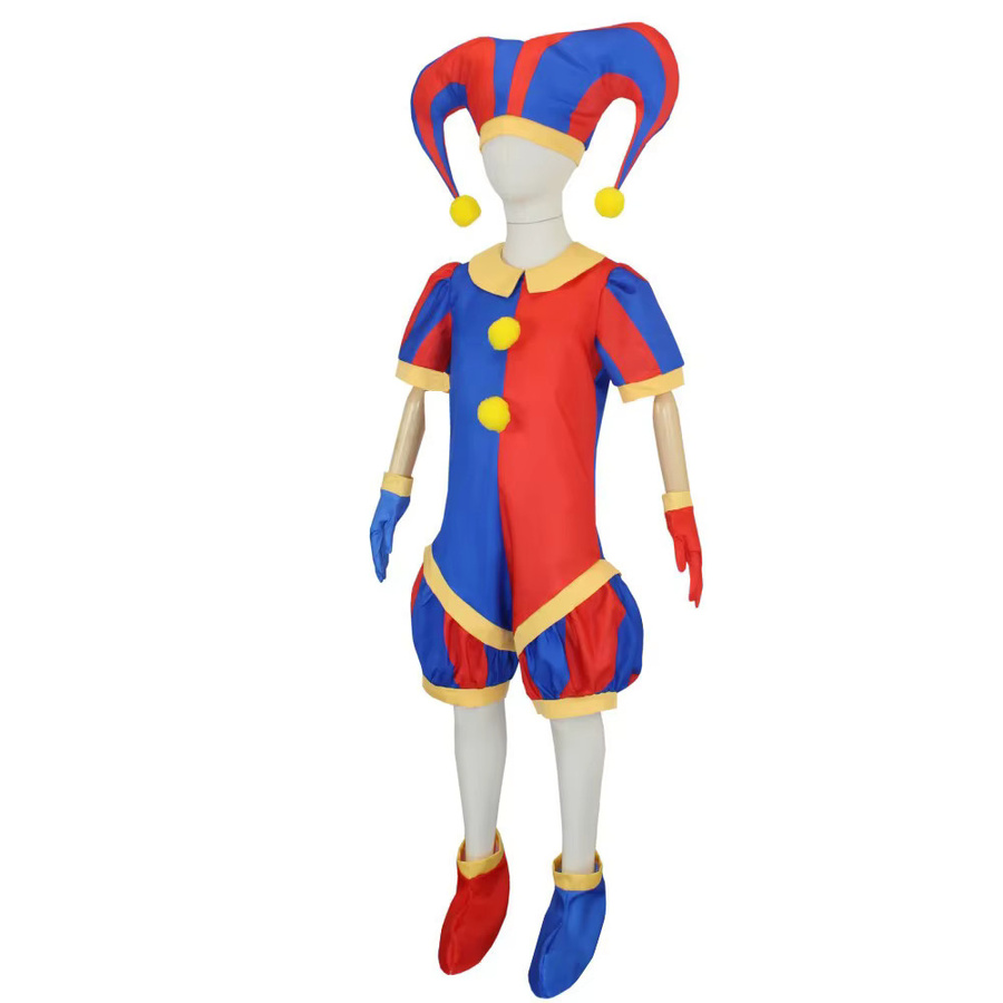 ZOBOTT Pomni Cosplay-Kostüm, Clown, 6-teiliges Set, Zubehör - Bild 2