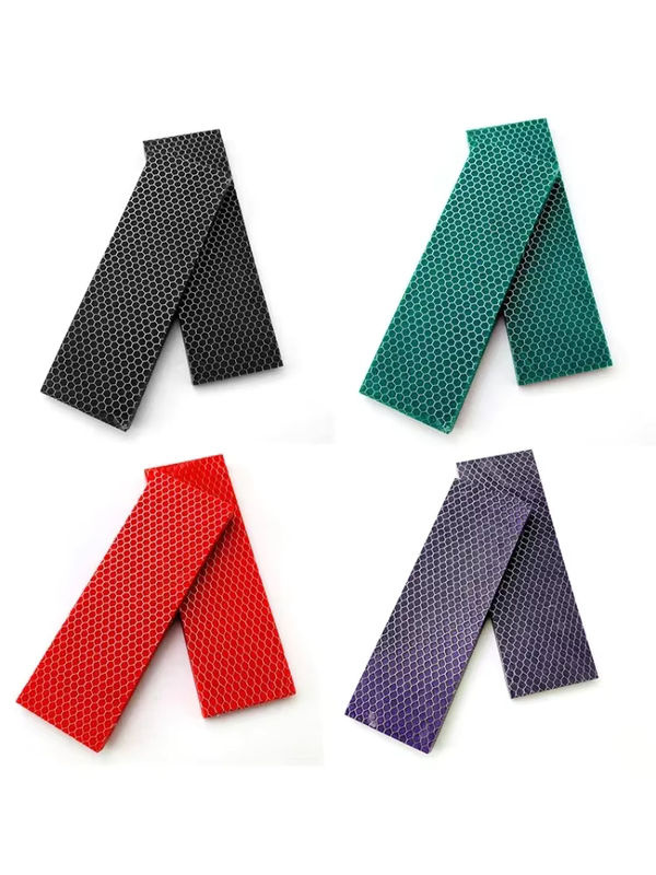 C-Tek Messergriffmaterial Platte mit Schlangenkorn und Wabenmuster aus Harzmaterial - Bild 5