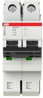 ABB S402P-C2 Leitungsschutzschalter 2A 415V weiß - Bild 1