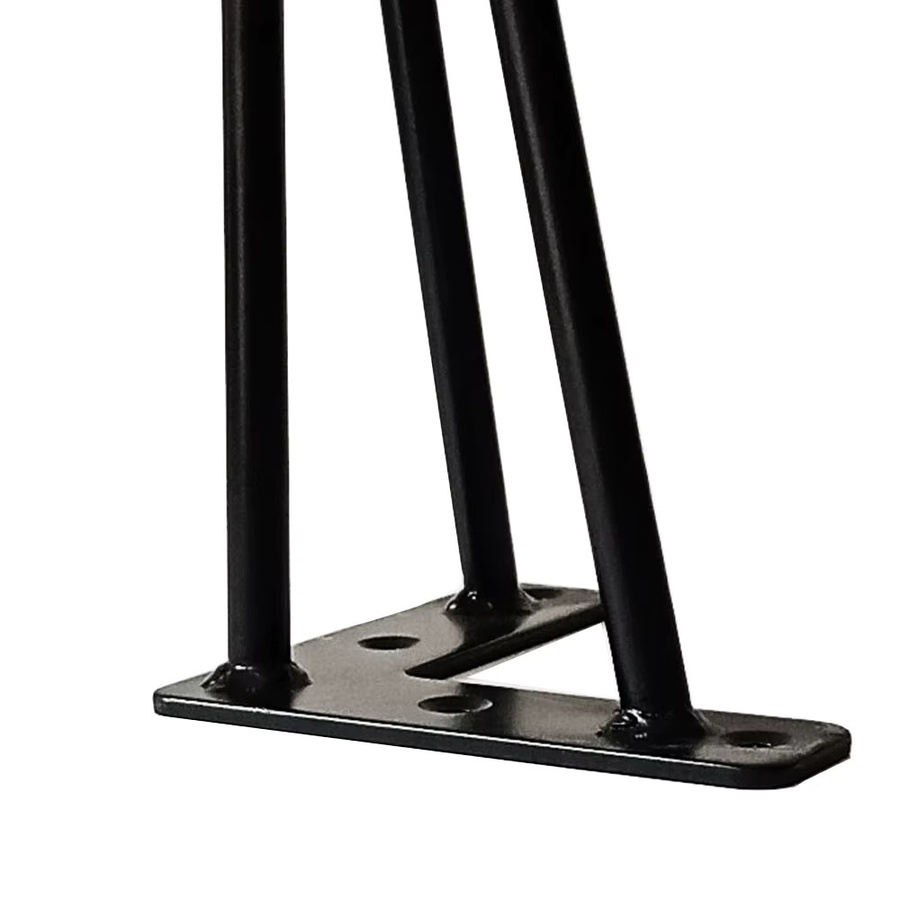 4er-Set Haarnadel-Tischbeine aus massivem Metall in Schwarz Matt, Höhe: 86 cm, ideal für Esstische, Schreibtische und Nachttische im Industrial-Design - Bild 2