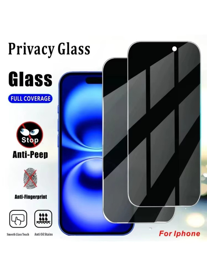 ZMZE 2er-Pack Anti-Spionage Vollbild-Displayschutzfolie aus mattiertem Panzerglas für iPhone 17 16 15 14 13 12 11 Pro Max Plus und Air Modelle - Bild 5
