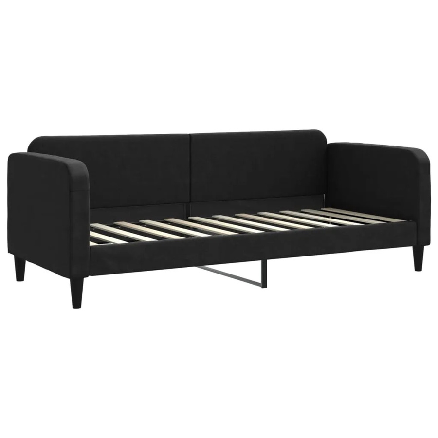 vidaXL Tagesbett Schwarz B/T/H: 80 x 200 x 75 cm - Bild 2