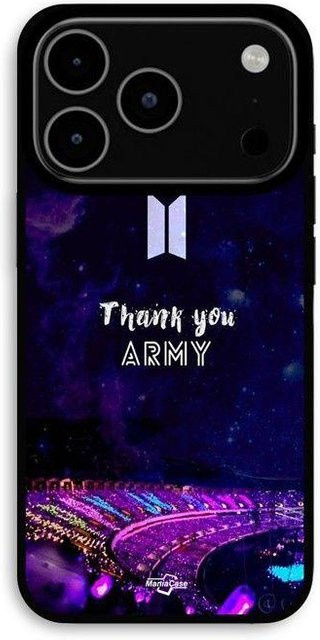 MANIACASE iPhone 17 Pro Max Hülle BTS Army Design Schwarz - Bild 1