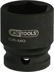 KS Tools Sechskant-Kraft-Stecknuss 2.1/2 Zoll aus Chrom-Molybdänstahl in Schwarz, Länge: 190 mm - Bild 1