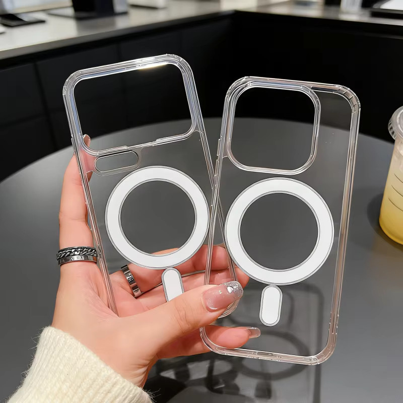 Original MagSafe Transparente Hülle für Xiaomi 17 Pro Max und Xiaomi 15T, stoßfeste magnetische Schutzhülle mit kabelloser Ladefunktion - Bild 2