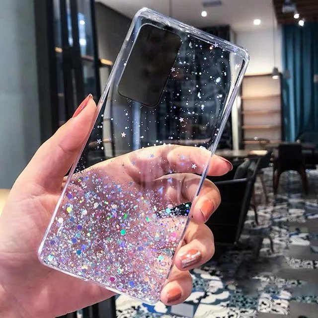 Luxus Glitzer Handyhülle für Huawei P30 P40 P50 P20 Pro Lite und P9 P10 Plus, transparente weiche Rückseite, stoßfeste Schutzhülle - Bild 1