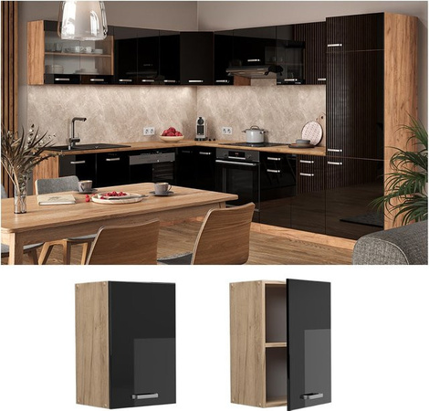 Vicco Hängeschrank R-Line Küchenschrank in Eiche mit Blau und Grau, Breite: 40 cm