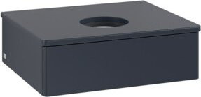 V&B Waschtischunterschrank Antao mit Beleuchtung, Farbe Blau lackiert, B/T/H: 60 x 50 x 19 cm - Bild 1