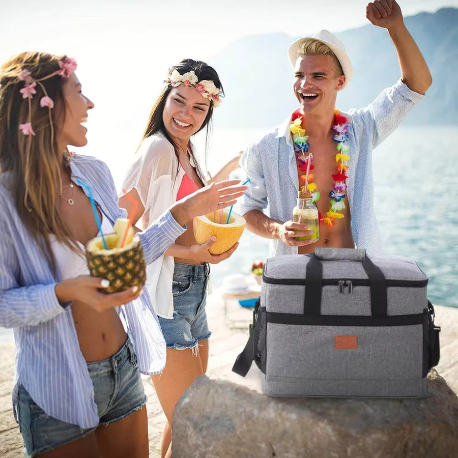 LISM Isolierte Kühltasche in Grau mit 32L Volumen für Camping und Picknick - Bild 4