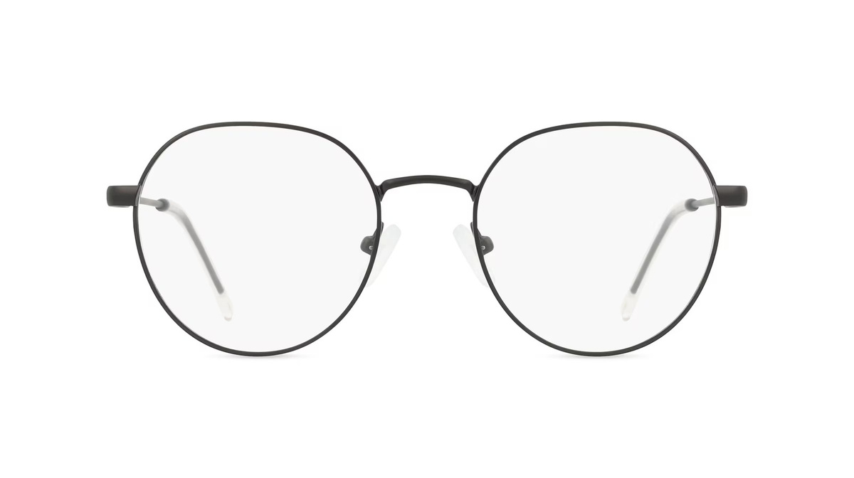 DKNY DK1032 Korrektionsbrille, Vollrand, Rund, Metall, Unisex, Schwarz - Bild 1