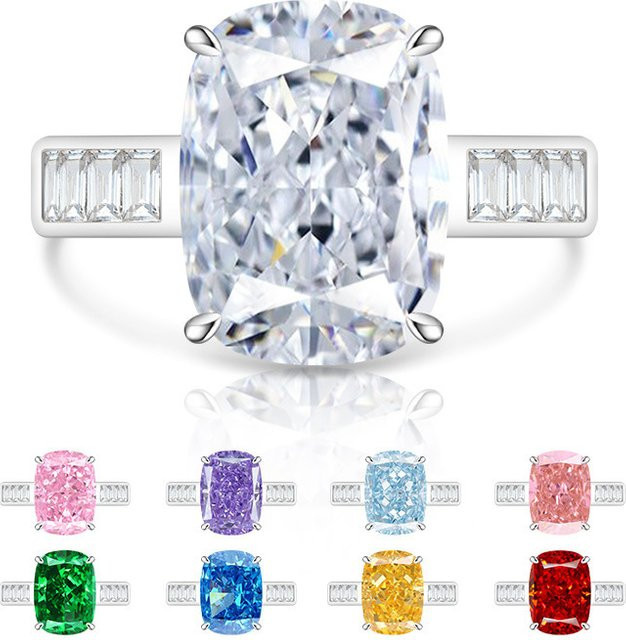 yiwanwan Verlobungsring 925 Silber, Zirkonia, Damen - Bild 1