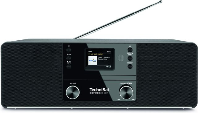TechniSat DigitRadio 370 CD IR Tischradio in Schwarz mit DAB+, Internet, WLAN, Bluetooth, CD und USB - Bild 1