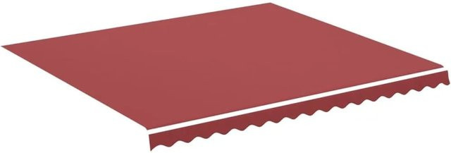vidaXL Markisenbespannung aus Polyester in Burgunderrot, B: 400 cm, H: 350 cm - Bild 1