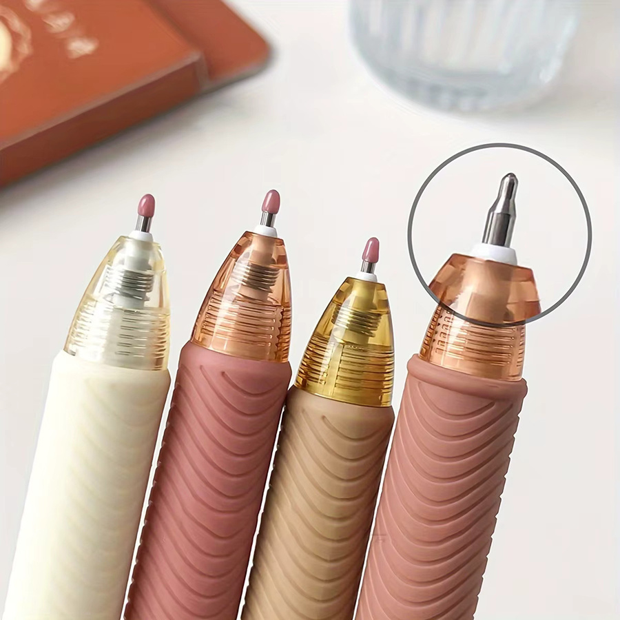4-teiliges Retro-Rosen-Gelstift-Set in Multicolour mit 0,5 mm feiner Spitze für Büro und Schule - Bild 3