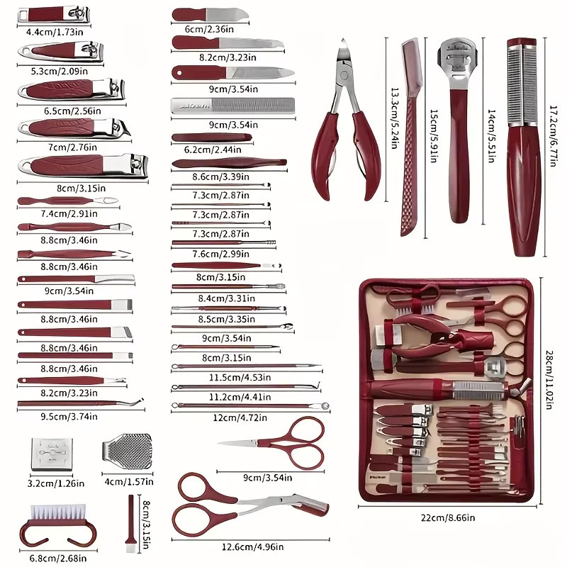 Ouriner Maniküre- und Pediküre-Set, 43-teilig, Unisex - Bild 5