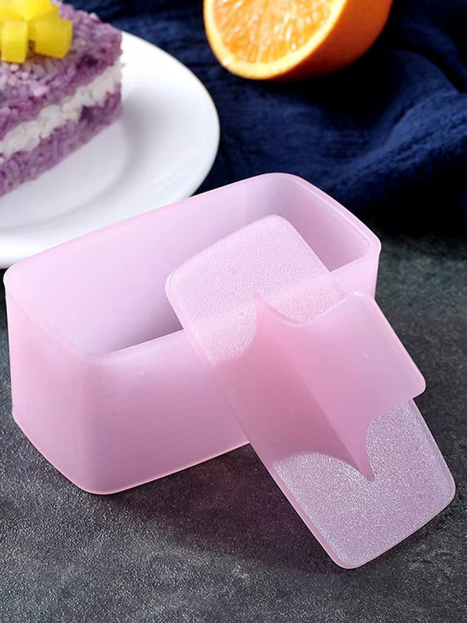 KITPIPI Sushi Form Set Pink, Rechteckige Onigiri Presse aus Kunststoff für Bento und Reisbälle - Bild 7