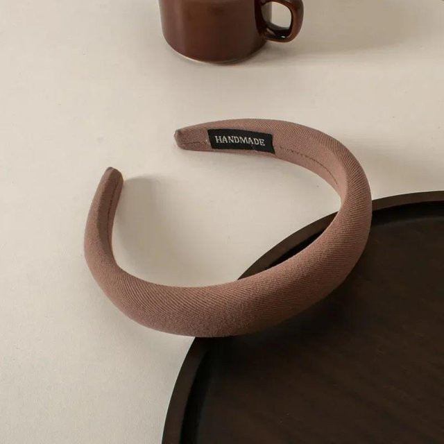 Haarband kaffeebraun, Damen Mädchen - Bild 1