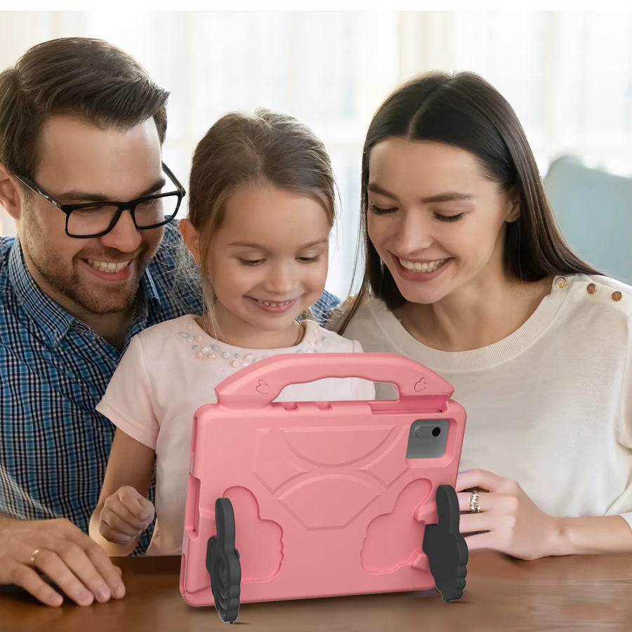 EVA Kinderhülle für Samsung Galaxy Tab S7 S8 S9 S10 S11 S6 Lite S8 A8 A7 A9 A7 Lite in Rot und Pink - Bild 4