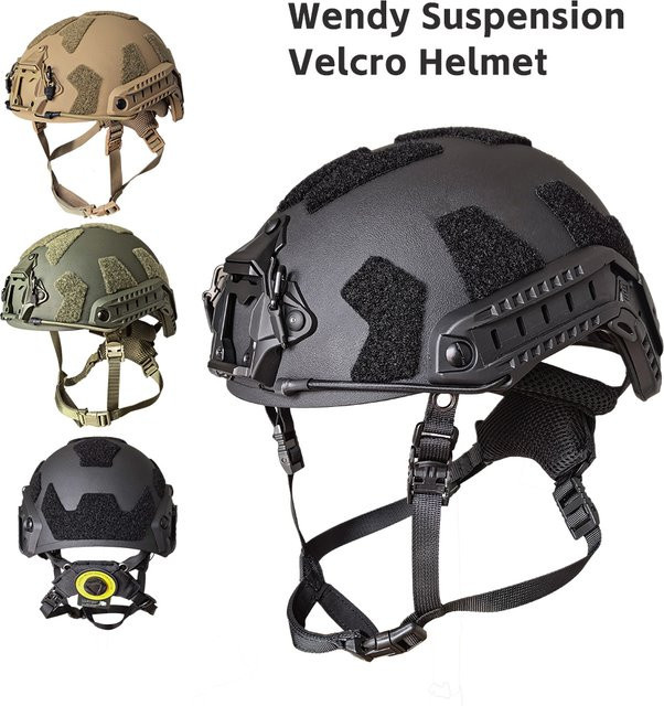 FAST Taktischer Helm von HWZHYB in Grün mit Wendy-Aufhängungssystem für Outdoor-Aktivitäten und Training - Bild 1