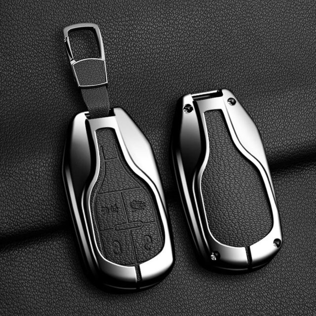 Thunder ii Autoschlüsselhülle aus Zinklegierung für Maserati Ghibli President Grecale Levante GranTurismo Quattroporte GranCabrio MC2 in Schwarz - Bild 1