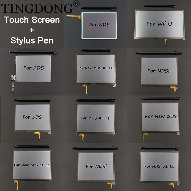 TingDong Touchscreen-Panel Digitizer Glas für Nintendo DS, NDSi, 3DS, 3DS XL und New 3DS XL, transparent - Bild 1