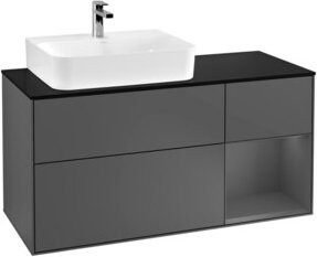 V&B Waschtischunterschrank Finion in Anthrazit, Breite: 120 cm, Tiefe: 50,1 cm, Höhe: 50,1 cm - Bild 1