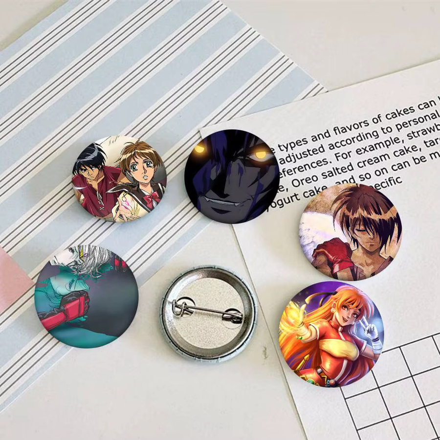 Brosche The Vision Of Escaflowne, Emaille-Pin, rund - Bild 2
