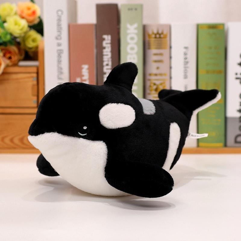 Süßer Mu Cheng Schwertwal Plüschtier Orcinus Orca Fischpuppe 30cm - Bild 2
