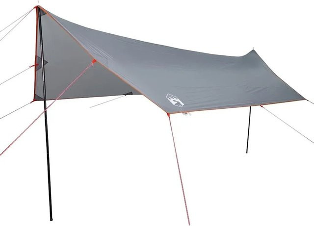 vidaXL Tarp aus Polyester in Grau und Orange, wasserdicht, B/T/H: 460 x 305 x 210 cm - Bild 1