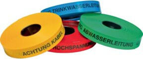 Kelmaplast Ortungsband Achtung LWL-Kabel in Gelb, 250 m - Bild 1
