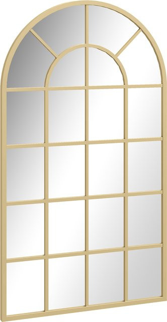 HOMCOM Wandspiegel Garderobenspiegel mit Metallrahmen in Gold, B/H: 62 x 110 cm - Bild 1