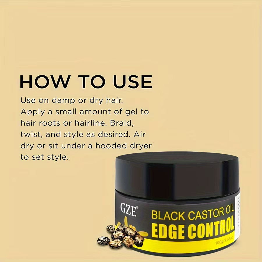 GZE African Black Castor Gel, Coconut Oil, Unisex - Bild 4