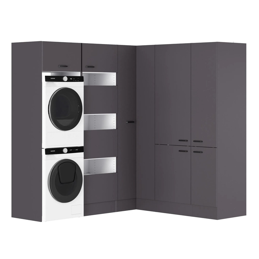 OPTIFIT Waschsäulen-Set Kiel420 in Anthrazit Matt, B/T/H: 213,2 x 57,1 x 210 cm - Bild 2