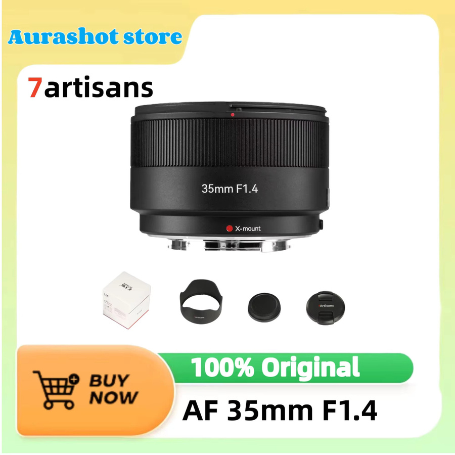 7Artisans AF 35 mm F1.4 APS-C Autofokus-Objektiv für Fujifilm X-Mount, Schwarz - Bild 1
