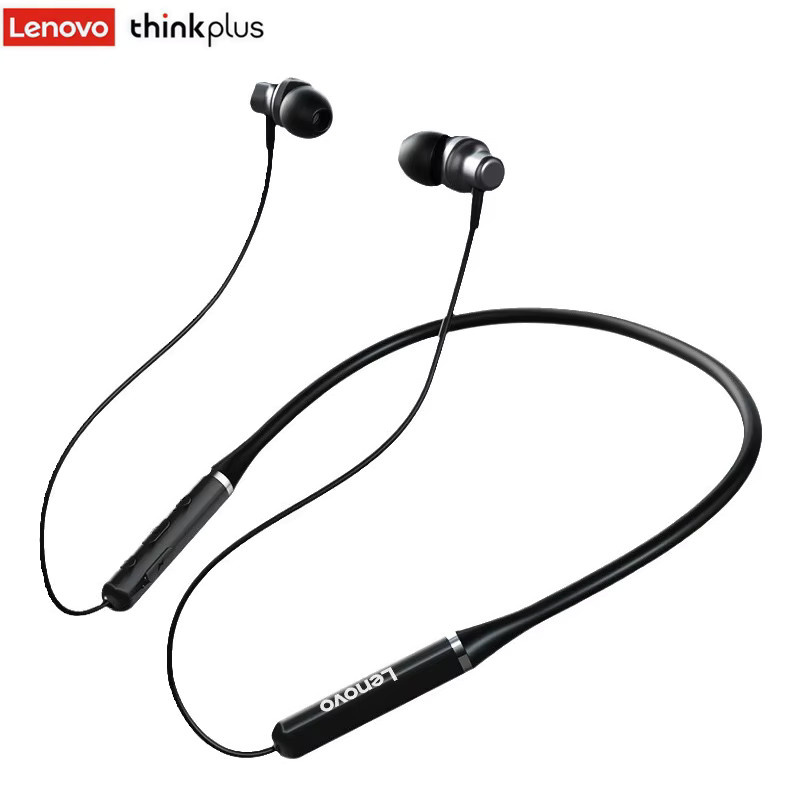 Lenovo HE05X Bluetooth In-Ear Kopfhörer mit HIFI-Sound und magnetischem Nackenbügel in Schwarz - Bild 3