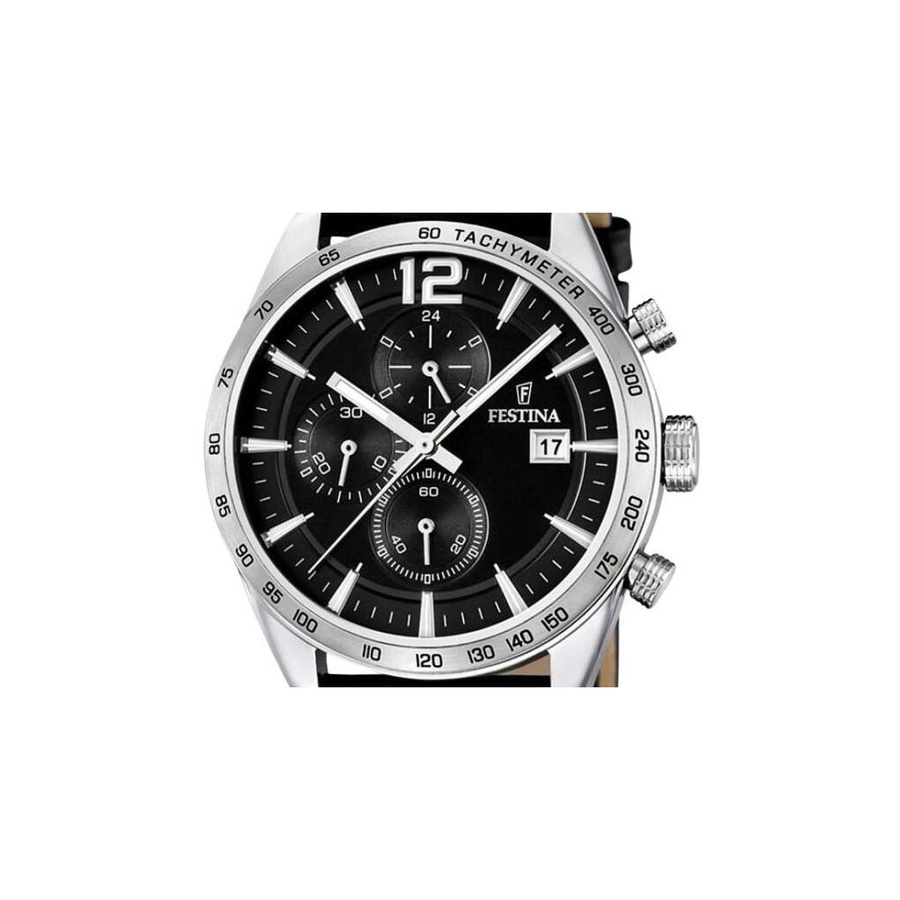 Festina Chronograph, Lederarmband, Quarz, 44 mm, Herren - Bild 2
