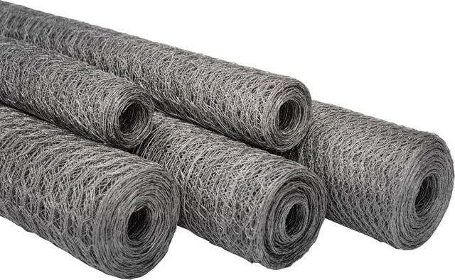 casa pura Drahtgeflecht Kaninchendraht Verzinkt Silber Höhe: 50 cm, Maschenweite: 13 mm - Bild 1
