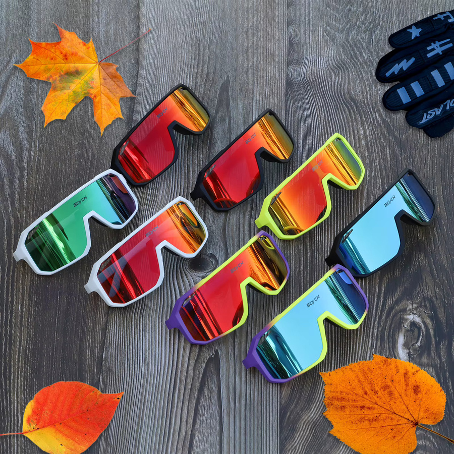 SCVCN Sportsonnenbrille, Unisex, Vollrand, Kunststoff - Bild 4