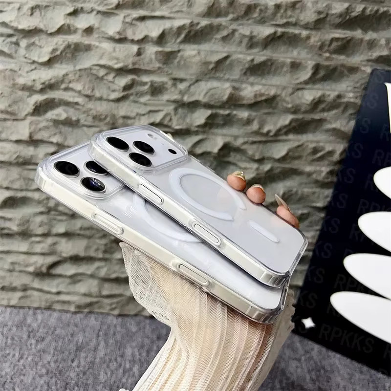 Transparente magnetische TPU Handyhülle für Apple iPhone 17 Pro, 16 Pro Max, 15, 14, 13, 12 und Air, stoßfeste Schutzhülle - Bild 2