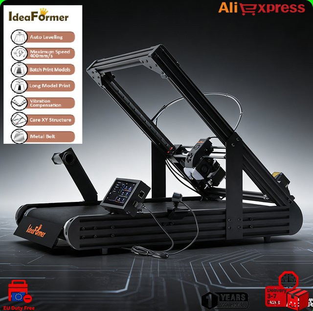 IdeaFormer IR3 V2 Endlos-Z-Achsen-Stahlbandförderer für FDM 3D-Drucker mit Klipper-Firmware, B/T: 250 x 250 mm - Bild 1