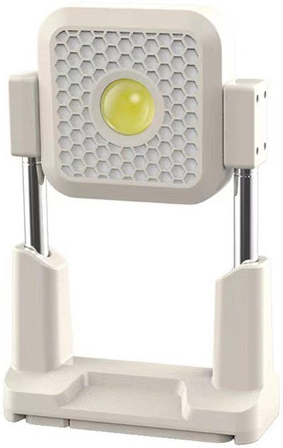 TOMTOP JMS Solar Arbeitsleuchte Grau, Tragbares USB-wiederaufladbares Flutlicht für Camping und Garten - Bild 1