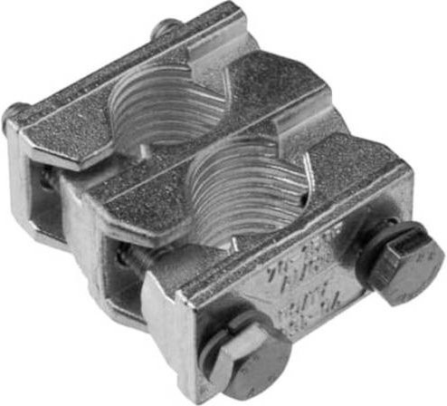 ABB NHP 403631R0002 XLP1 Doppelprismenklemme Klemmblock in Silber für Kabelquerschnitt 2x70-150mm² - Bild 1