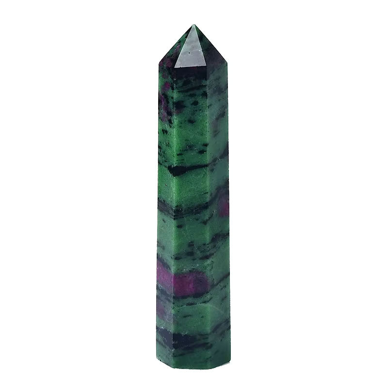 RYCRYSTAL Epidot Kristall Obelisk in Grün, natürlicher Heilstein als Deko-Ornament für deine Wohnkultur, Höhe: 11 bis 13 cm - Bild 6
