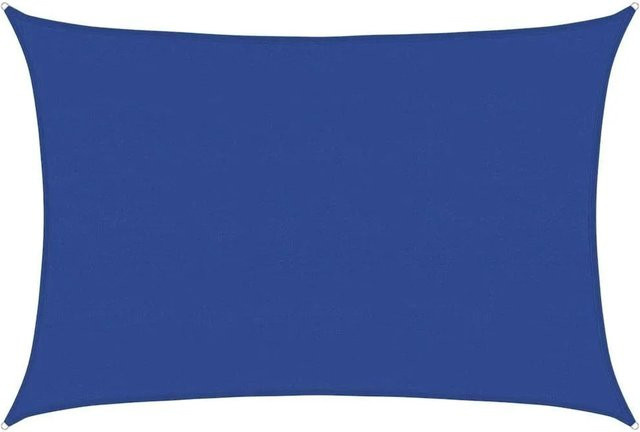 vidaXL Sonnensegel aus HDPE, rechteckig, Blau, B: 600 cm, T: 500 cm - Bild 1