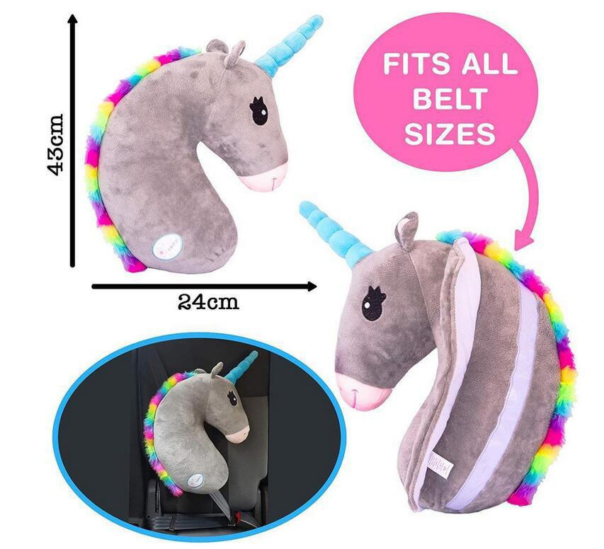 Yiran Furniture Kawaii Einhorn Plüschkissen aus Kurzplüsch und Baumwolle in Multicolour - Bild 3
